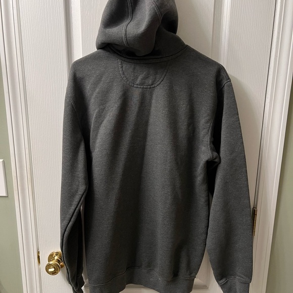 Carhartt Dark Gray Hoodie with Red Logo - Picture 5 of 5